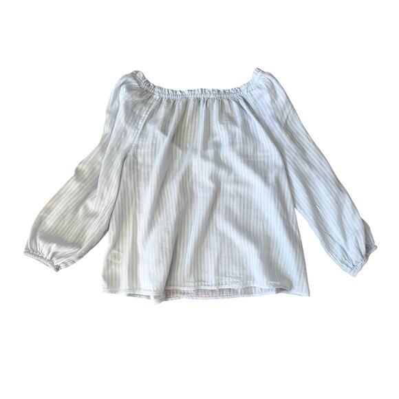 Light Blue Women's Sanctuary Peasant Top Size Medium - Picture 5 of 7